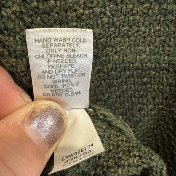 J. Jill Olive Green V-Neck Sweater EUC - Picture 5 of 6